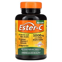 American Health 어메리칸 헬스 Ester C 시트러스 바이오플라보노이드 함유 1000mg 베지 120정, 1000 mg선택 용량이 사진보다 우선입니다, 120 개