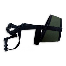 애견 중형견 대형견 입마개 진돗개 리트리버 산책 훈련 짖음방지, 8호(입둘레22cm), 카키