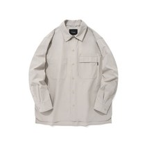 커버낫 긴팔 오버핏 플랩 포켓 셔츠 자켓 베이지 CO2301SH10BE