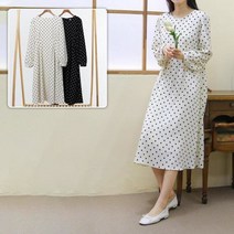 시드마켓 / 쉬폰도트플레어원피스 21D309R 빅사이즈 여성의류