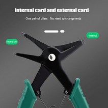 2in 1 스냅 링 플라이어 4 웨이 타입 원형 클립 다기능 전문 수공구, 01 Onesize