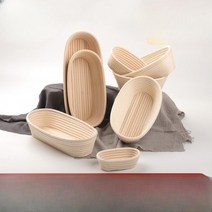 교정 발효 반느통 위커 사워 도우 타원형 반죽 등나무 등나무 빵 바구니 68 바구니, 대형도넛296.5(1000-1100g)