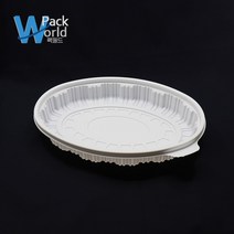 SDP 타원찜용기 330파이(소) 용기/백색 / 100개