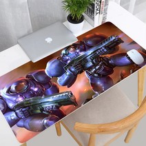 마우스장패드스타 크래프트 마우스 패드 게임 매트 게이머 키보드 데스크 테이블 카펫 xxl 900x400 컴퓨터, 03 3_04 300x900x2mm