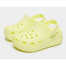 [픽스키즈] 크록스 키즈 CROCS 큐티 클로그 옐로우 플랫폼 뉴코아괴정점