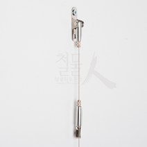 철물인 와이어 액자걸이 (천장설치 - 레일없이 사용), 08. 경사피스 (일반 소) - 실버, 1개