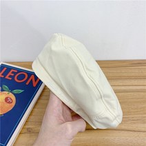 계 검은색 자수 베레모 여자 여름 얇은 잉글랜드 복고 모자 캐주얼 팔각 모자