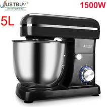 1500W 가정 업소 빵 밀가루 반죽기 크림 달걀 케이크 반죽, 5L블랙