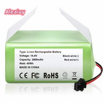 ecovacs deebot n79 n79s dn622 amp와 호환되는 14.4v 2800mah 교체 배터리 eufy robovac 1111s1215c15t35cg10 하이브리드, 초록