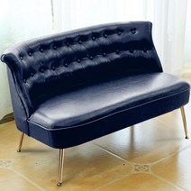 푹신한 소파 거실 미용실 편한쇼파 신혼 북유럽 저렴한, 3인, 레이크블루 골드 레그