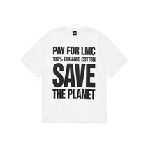 LMC 엘엠씨 SAVE THE PLANET ORGANIC TEE white