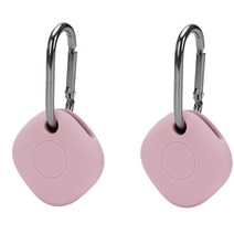 삼성 갤럭시 스마트태그 위치추적기 호환 키링 보호케이스 (2P), 핑크