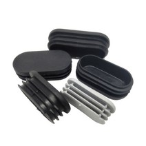 천장택스 해펠레 싱크대쇼바 천장점검구 248pcs 타원형 플라스틱 파이프 플러그 튜빙 삽입 스토퍼 테이블 의자 피트 캡 블랙화이트그레이 1020mm50120mm, 블랙 8개, 50x120mm