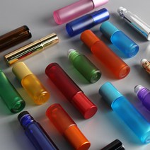 롤온 공병 아로마 오일 향수병 유리 공병 용기, 3.샤이니 롤온, 10ml, 블랙, 1개