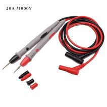 절연 저항 측정기디지털 멀티미터 프로브 소프트 실리콘 와이어 니들 팁 범용 테스트 리드 LED 테스터용, 02 20A PVC Wire