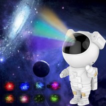우주인 오로라조명 불꽃 바다 불멍 물멍 무드등 힐링 USB LED조명, 화이트