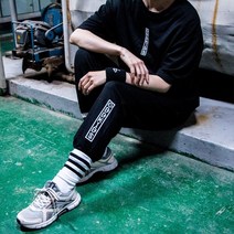 갓샵 ODDKIDS 남자 여자 조거팬츠 [화이트 블랙 스트릿 패션 남성 여성 조거바지]