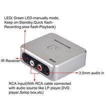 EZCAP-241 음악 디지타이저 오디오 캡처 레코더 박스 오래된 아날로그 MP3 지원 USB 드라이브로 변환, 한개옵션0