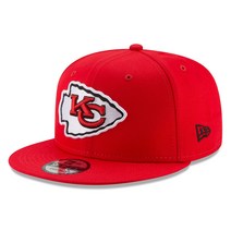 New Era Kansas City Chiefs Hat NFL Red 9FIFTY Snapback Adjustable Cap Adult One Size