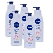 니베아 오일 인 로션 로즈 앤 아르간 오일 바디로션 400ml Nivea Oil in Lotion Rose Argan Oil Body Lotionl, 5개