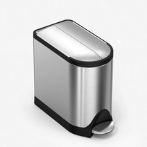 미국 심플휴먼 버터플라이 스텝 휴지통 10리터 3종 택1 / Simplehuman 10L Butterfly, 스테인레스 스틸, 1개
