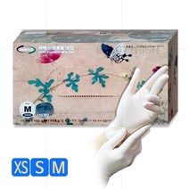 뷰티하이 화이트 라텍스 장갑 50쌍(종택) - 파우더프리, 03_사이즈(M)