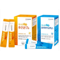 [세트상품] 더나은비타 더나은 생생 유산균 17종 + 더나은 생생 프리바이오틱스, 1세트