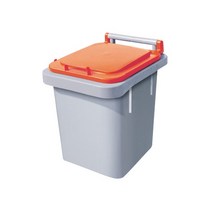 HDPE 음식물쓰레기통 STC-40(40L) 음식물쓰레기수거함, 주황색
