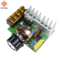 IOT 스마트홈 와이파이 무선 4000 W 0-220V AC SCR 전기 조정기 모터 속도 컨트롤러 조광 보험 포함, 한개옵션0