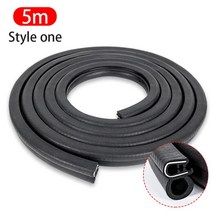 자동차 방음재 흡음재 SEAMETAL-5m 도어 고무 씰 스트립 범용 방음 씰링 측면 PVC 전구 포함 보트 홈 실란트용, 5m