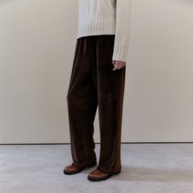 38컴온커먼 Velvet Stripe Banding Pants (Brown)