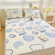 라텍스 고무 침대 패드 (패드 포함), love bear