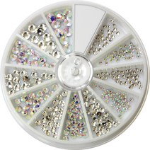 네일쎈 크리스탈 라운드스톤 세트 네일스톤, 1개, MCCS-01