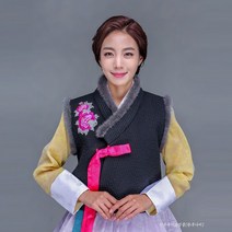 [대여]2037 신랑 신부 여자 혼주 결혼식 어머니 하객 퓨전 밍크털배자 조끼 가족 칠순 팔순잔치 한복대여