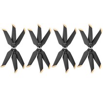 dji텔로 교육용 코딩 미니 드론 DJI MAVIC Air 2/2S Drone 용 3 블레이드 프로펠러 퀵 릴리스 소음 감소 소품 교체 윙 팬 액세서리, [04] 4 pairs Black