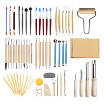 점토 공예 세트 61종 찰흙 공예 조소 공예 도구 클레이아트 도예도구