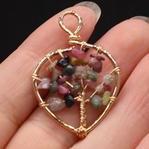 보석 알함브라 목걸이 트렌디 한 자연석 펜던트 자수정 생명의 나무 타이거 패션 보석