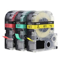 엡손 리락쿠마 OK730 LW-K200BL H200RK 호환라벨테이프, 6mm, 바탕파랑_글자흰색 SD6BW