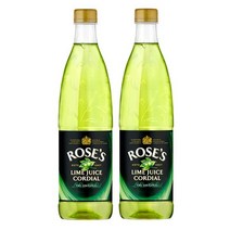 Roses 로즈 라임 주스 코디얼 음료 Org. Lime Juice Cordial 1L 2병, 1세트