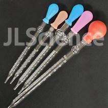 [JLS] 유리 스포이드 실리콘스포이드 피펫 스포이트 실험도구, 04-10ml 스포이드(파랑색) 1개