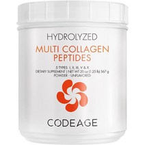 Codeage 코드에이지 멀티 콜라겐 펩타이드 가수분해 콜라겐 파우더 567g, 1개