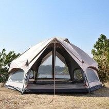 에어 텐트 캠핑 육각 버섯 완전 자동 방수 텐트 3-6인 가족용, Mushroom tent