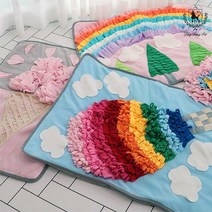 딩동펫 강아지 심심풀이 노즈워크매트, 심심풀이노즈워크_무지개