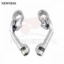 가와사키 발판 풋페그 보조 스텝 오토바이 1.25 인치 360 도 조정 가능한 긴 고속도로 발 못 할리 혼다 스즈키 로드 킹, Peg Mounting