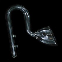 나팔형 유리 출수관 16-22mm 출수구 오리주둥이, 1개