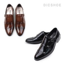 딕슈 남성 더블몽크스트랩 키높이 정장구두 캐주얼화