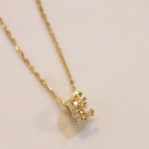 14k gold filled 크라운 왕관 목걸이 여성 큐티목걸이