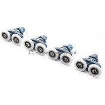 AB슬라이드 복근운동기 롤아웃 무소음 abs 트윈 샤워 도어 롤러러너 샤워 룸 풀리, 25mm, 4개