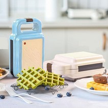 전기 크로플기계 와플기 벨기에 와플 메이커 아이간식, 블루