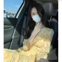 VSYOY 프렌치 첫사랑 선녀 V넥 플라워 원피스